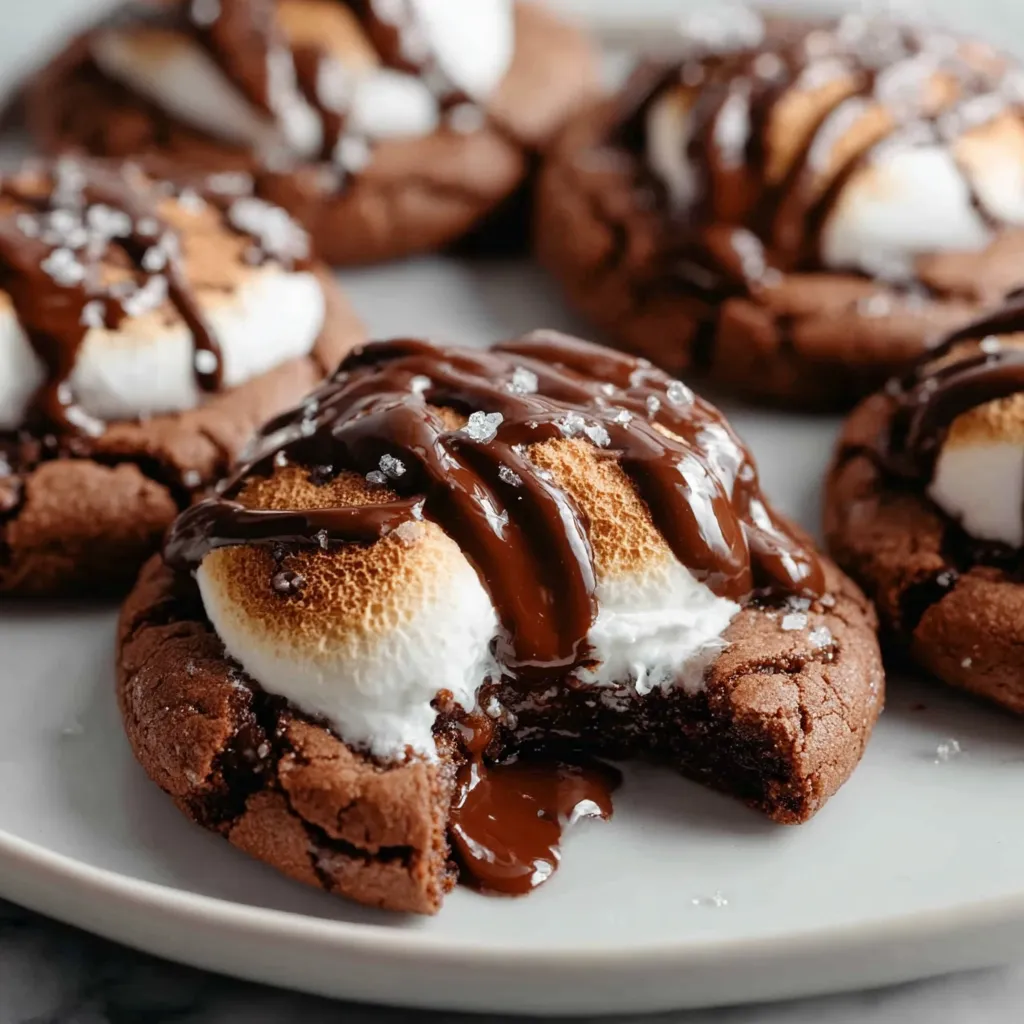 Decadent Marshmallow-Surprise Hot Cocoa Cookies with Gooey Center